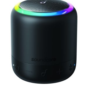 Boxa portabila Anker SoundCore Mini 3 Pro, 6W, bluetooth 5.0, USB-C, Lumini LED, Negru