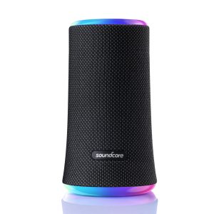 Boxa portabila wireless bluetooth Anker Soundcore Flare 2, 20W, 360° cu lumini LED, Negru