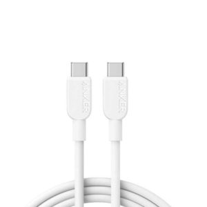 Cablu Anker 310 USB-C la USB-C, 240W, 0.9M, Alb