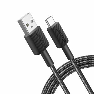 Cablu Anker 322 USB-C la USB-A 1.8 metri, Negru