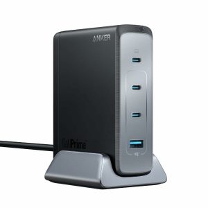 Incarcator retea Anker 737 GaNPrime 240W, 3x USB-C, 1x USB-A, PowerIQ 4.0, Negru