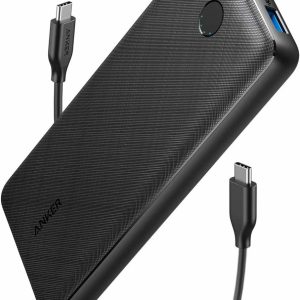 Baterie externa Anker Essential 20000 mAh, PowerDelivery, PowerIQ, USB-C, USB-A, Negru