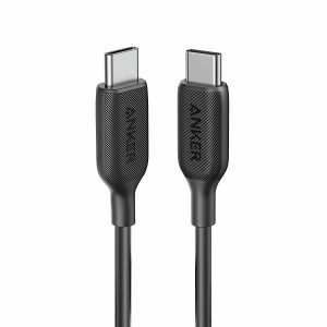 Cablu Anker PowerLine III USB-C la USB-C, 0 9m, Negru
