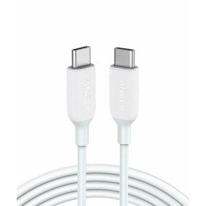 Cablu Anker PowerLine III USB-C la USB-C, 1.8m, Alb