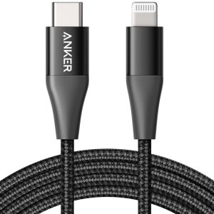 Cablu USB-C Lightning MFI Anker PowerLine+ II 1.8m, Negru