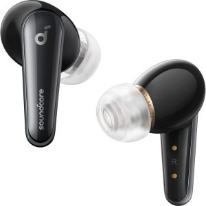 Casti In-Ear Anker Soundcore Liberty 4, True Wireless, AANC, Hi-Res, Spatial Audio, Heart Rate Sensor, Bluetooth, Negru