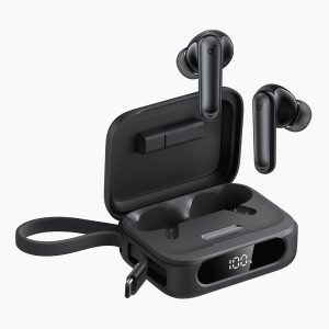 Casti in-ear wireless bluetooth Soundcore P41i Ultimate MFI Version by Anker, ANC, cablu USB-C cu adaptor pentru Lightning, IPX5, Negru