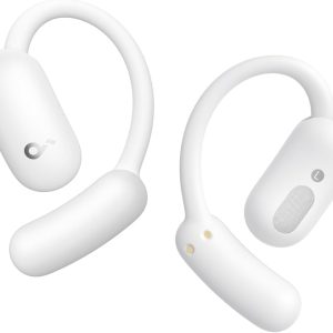 Casti True Wireless Anker SoundCore AeroFit 2, Hi-Res Audio, IP55, Autonomie 42H, Bluetooth 5.4, Tehnologie de Traducere în Timp Real, Alb