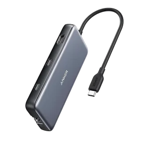 Hub Anker 555 USB-C 8-in-1, 4K, 85W, Gri