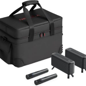 Accesorii proiector Anker Nebula X1, cu 2 boxe wireless, 2 microfoane wireless, husa pentru transport, Negru