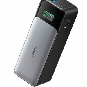 Baterie externa Anker 737 24.000 mAh, 140W, GaN Prime, Smart Digital Display, 2x USB-C, USB-A, PowerDelivery 3.1, Negru/Gri
