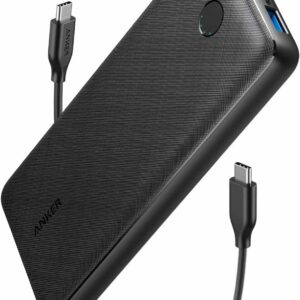 Baterie externa Anker Essential 20000 mAh, PowerDelivery, PowerIQ, USB-C, USB-A, Negru