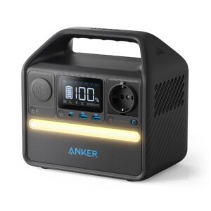 Baterie externa Anker Portable Power Station, PowerHouse 521, 256Wh, 200W, 220V, 2x AC, 60W USB-C Power Delivery, lumina LED, 6 porturi