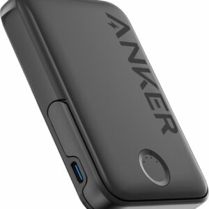 Baterie externa magnetica wireless Anker 322 MagGo, 5000 mAh, 7.5W, pentru seria iPhone 12/13/14, Negru
