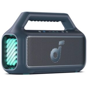 Boxa portabila Anker Soundcore Boom 2, 80W, BassUp 2.0, Bluetooth 6.0, RGB, Autonomie 24 ore, IPX7, Auracast™, Albastru
