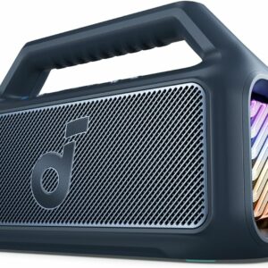 Boxa portabila Anker Soundcore Boom 2, 80W, BassUp 2.0, IPX7, Lumini RGB, Bluetooth 5.3, Albastru
