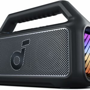 Boxa portabila Anker Soundcore Boom 2, 80W, BassUp 2.0, IPX7, Lumini RGB, Bluetooth 5.3, Negru