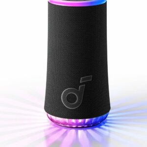 Boxa portabila wireless Anker SoundCore Glow, 30W, Autonomie 18H, Sunet 360°, IP67, Negru