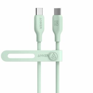 Cablu Anker Bio 543 USB C la USB C (100W), 2.0, 0.91 metri, Verde