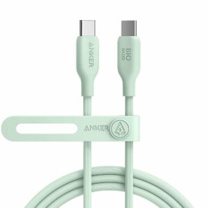 Cablu Anker Bio 543 USB C la USB C (100W), 2.0, 1.8 metri, Verde