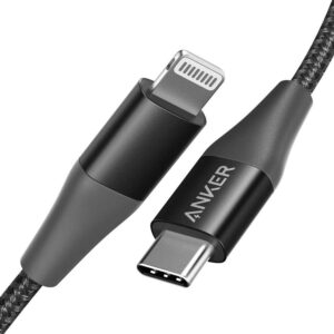Cablu USB-C - Lightning Anker MFI PowerLine+ II 0.9m, Negru