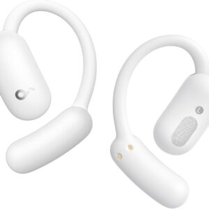 Casti True Wireless Anker SoundCore AeroFit 2, Hi-Res Audio, IP55, Autonomie 42H, Bluetooth 5.4, Tehnologie de Traducere în Timp Real, Alb