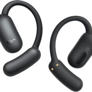 Casti True Wireless Anker SoundCore AeroFit 2, Hi-Res Audio, IP55, Autonomie 42H, Bluetooth 5.4, Traducere in Timp Real, Negru