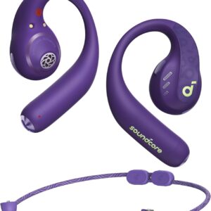 Casti True Wireless Anker SoundCore AeroFit Pro, IPX5, Autonomie 46H, LDAC, Bluetooth 5.3, Violet