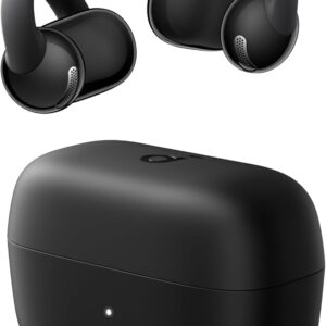 Casti True Wireless Anker SoundCore C50i, Open Ear Clip-On, Hi-Res, IP55, Bluetooth 6.0, Negru