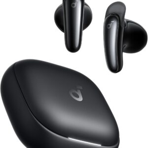 Casti True Wireless Anker Soundcore Liberty Buds, Semi in-Ear, ANC, Autonomie 30 de ore, Bluetooth 6.1, Negru