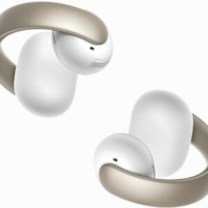 Casti true wireless Soundcore AeroClip Open-Ear Clip-On, 4 Microfoane si AI, Hi-Res, IPX4, Alb
