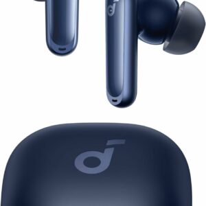 Casti wireless Anker Soundcore P40i, Adaptive Noise Cancelling, IPX5, Bluetooth 5.3, Albastru