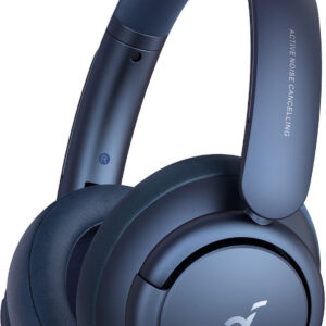 Casti Wireless Bluetooth Over-Ear Anker Soundcore Life Q35, Multi Mode Activ Noise Cancelling, Albastru