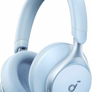 Casti Wireless Over-Ear Anker Soundcore Space One, Adaptive Active Noise Cancelling, LDAC Hi-Res, Bluetooth 5.3, Albastru