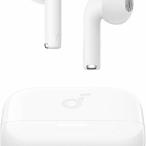 Casti wireless Semi-in-Ear Anker Soundcore K20i, Autonomie 36 ore, IPX5, Bluetooth 5.3, Alb