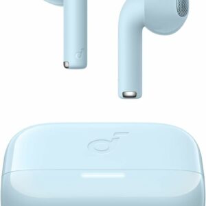 Casti wireless Semi-in-Ear Anker Soundcore K20i, Autonomie 36 ore, IPX5, Bluetooth 5.3, Albastru