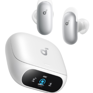Casti wireless Soundcore Liberty 5 Pro, Anker Thus™ AI Chip, Calitatea apelurilor certificată de Guinness World Records, Active Noise Cancelling, Bluetooth 6.1, IP55, Autonomie 28 ore, Alb