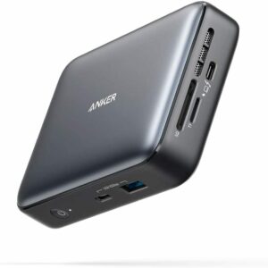Docking Station Anker PowerExpand 7-in-1, Thunderbolt 3, 45W, 4K HDMI, 1Gbps Ethernet, USB-A, USB-C, SD 4.0, Gri