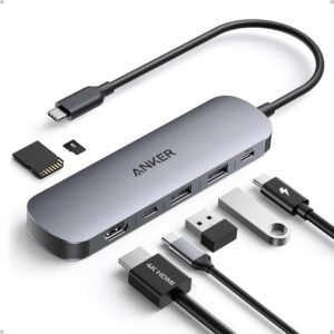 Hub Anker Nano USB-C Multi-Port 7-in-1, 4K, 85W, Gri