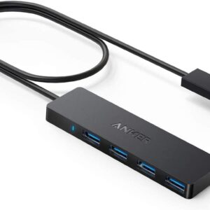 Hub Anker UltraSlim, 4 porturi USB 3.0, Negru