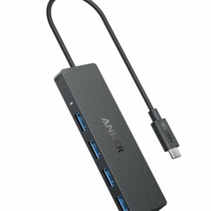 Hub Anker USB-C 4-in-1, 4x USB-A, 5Gbps, Negru