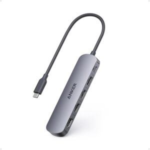 Hub Anker USB-C 5-in-1, HDMI 4K@30Hz, PD 90W, Gri