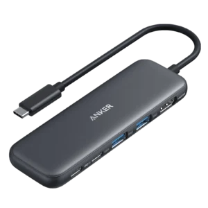 Hub Ultra-Slim Anker 332 USB-C 5-in-1, 4K HDMI, 85W PD, Negru