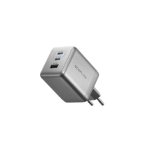 Incarcator de retea EcoFlow RAPID Pro 100W, 2x USB-C, 1x USB-A, GaN, Gri