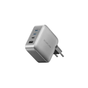 Incarcator de retea EcoFlow RAPID Pro 140W, 3x USB-C, 1x USB-A, GaN, Gri