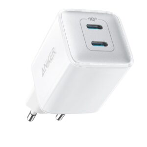 Incarcator retea Anker 521 Nano Pro 40W, 2x USB-C, Alb
