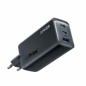 Incarcator retea Anker 737 GaNPrime 120W, PPS 3  2x USB-C, 1x USB-A, PowerIQ 4.0, Negru