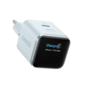 Incarcator retea Anker Nano Smart Display, 45W, 1x USB-C, Albastru