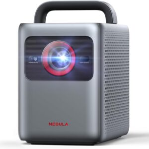 Proiector video portabil smart Anker Nebula Cosmos Laser SE, 4K Dolby Vision, 1800 ANSI Lumens, Google TV, HybridBeam (Laser+LED)