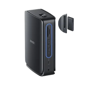 Docking station Anker Nano 13-in-1 Triple Display, HDMI, USB-C, USB-A, Ethernet, Audio Jack, SD/TF, DisplayPort, Negru